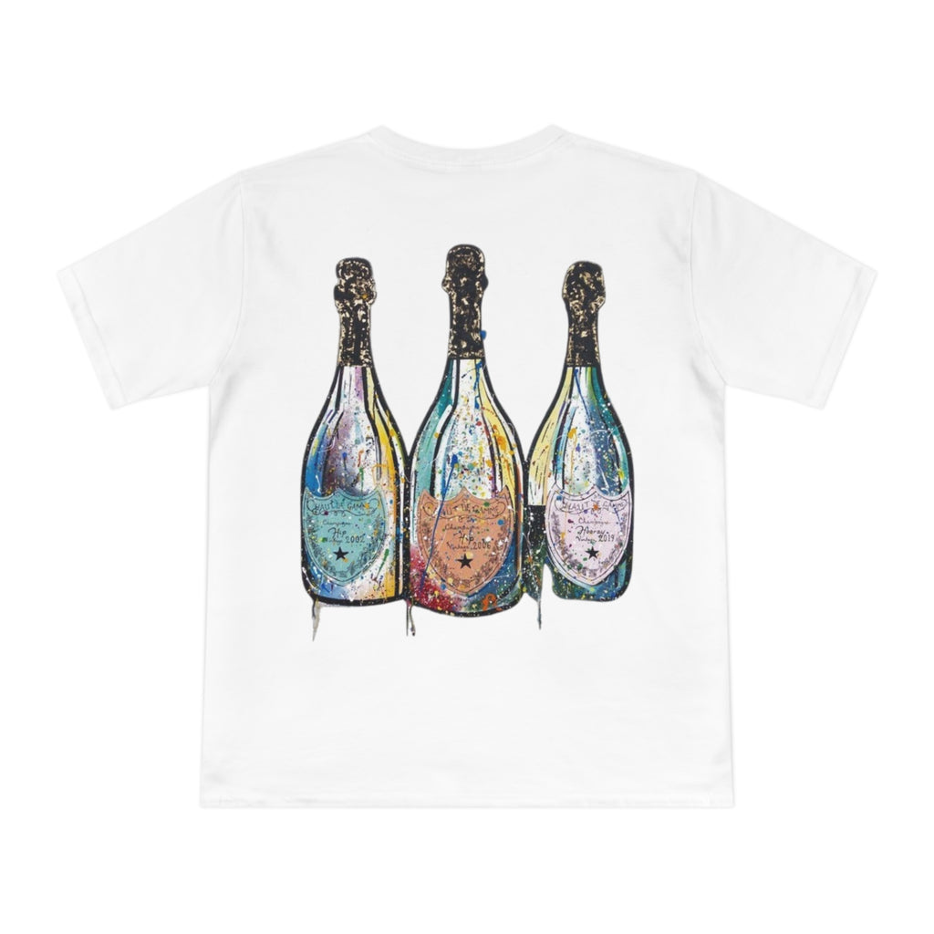 Champagne Trio T-Shirt — Artistic Sparkling Wine Graphic Tee