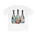 Champagne Trio T-Shirt — Artistic Sparkling Wine Graphic Tee