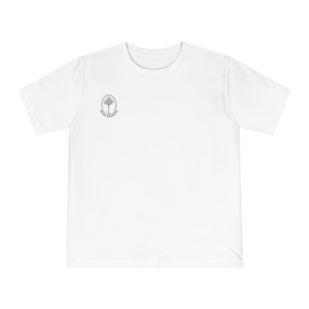 Artistic Climbing Figure T-Shirt — "As Words Fall Away" Graphic Tee